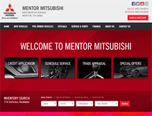 Tablet Screenshot of mentormitsubishi.com